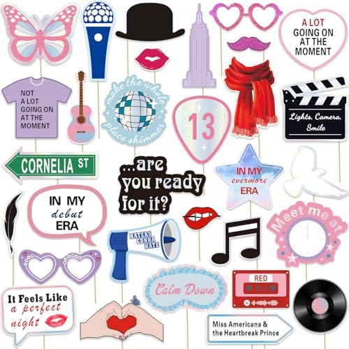 31pcs Era Party Photo Booth Props Kit