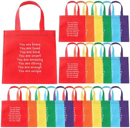 Coume 96 Sets Reusable Gift Tote Bags for School Supplies