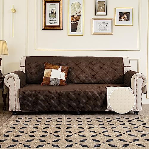 TOMORO Non-Slip Sofa Slipcover with 5 Pockets - Waterproof and Durable