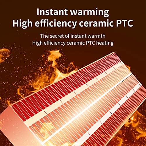DOACT Silent PTC Ceramic Fan Heater 500W 3S Heating US Plug