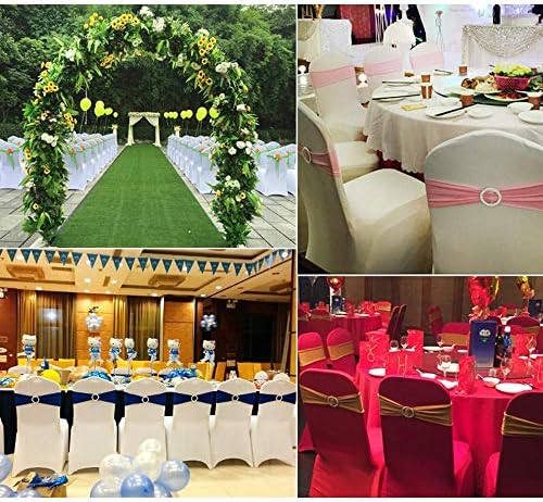100PCS Red Stretch Chair Bows and Sashes for Wedding Parties