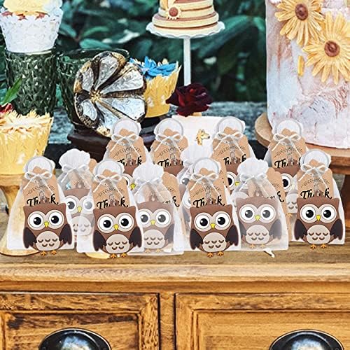 CiciBear 40 Pack Owl Keychains for Parties and Gifts
